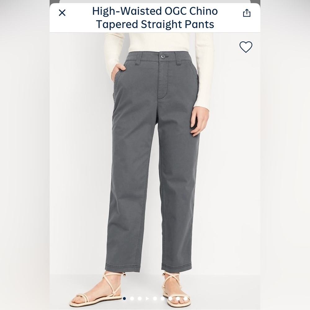 Old Navy Charcoal Chinos